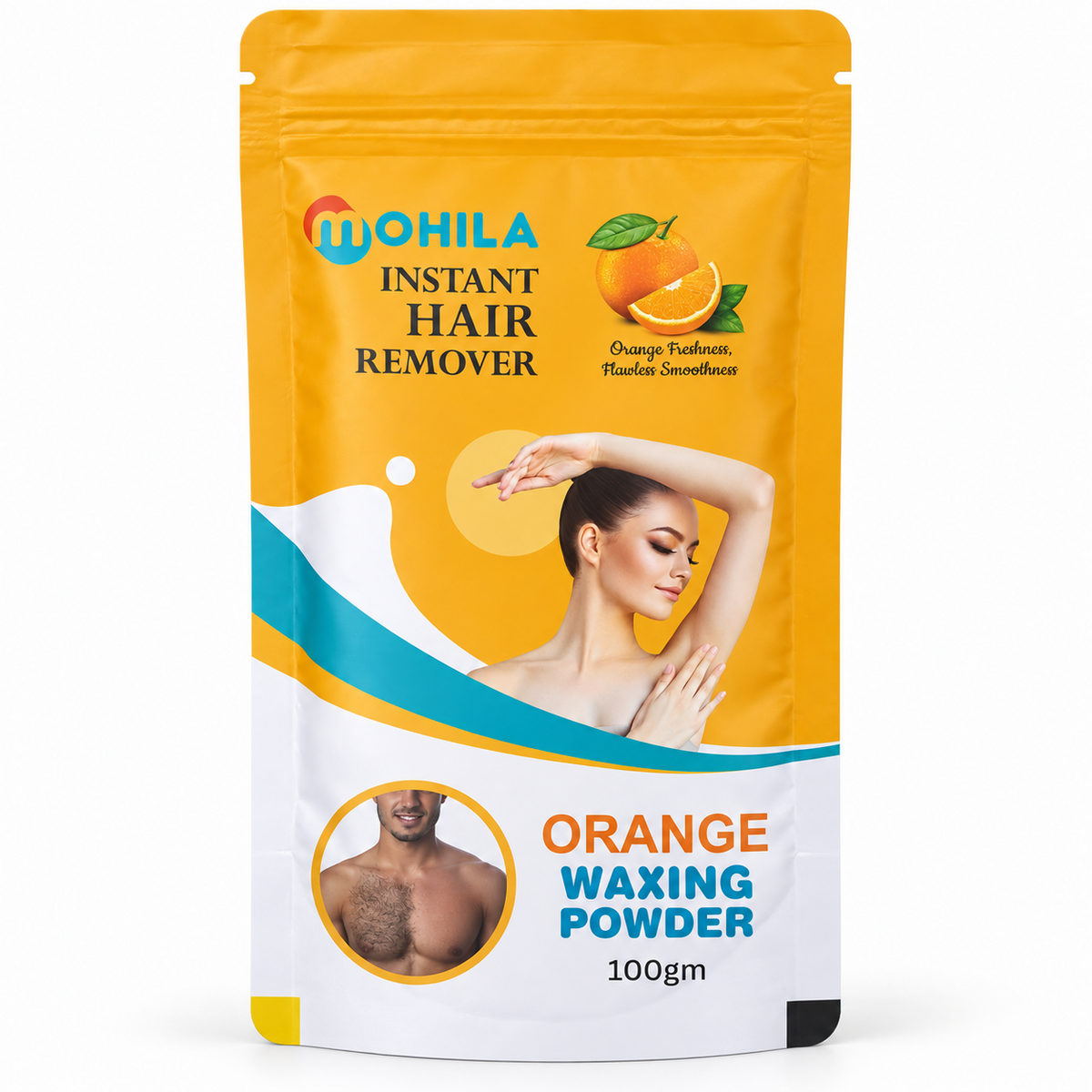 Mohila Orange Waxing Powder 100 g – front