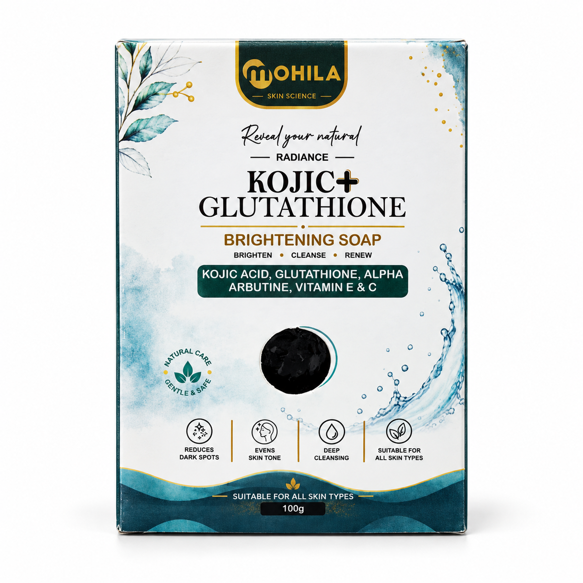 Mohila Kojic + Glutathione Soap front view