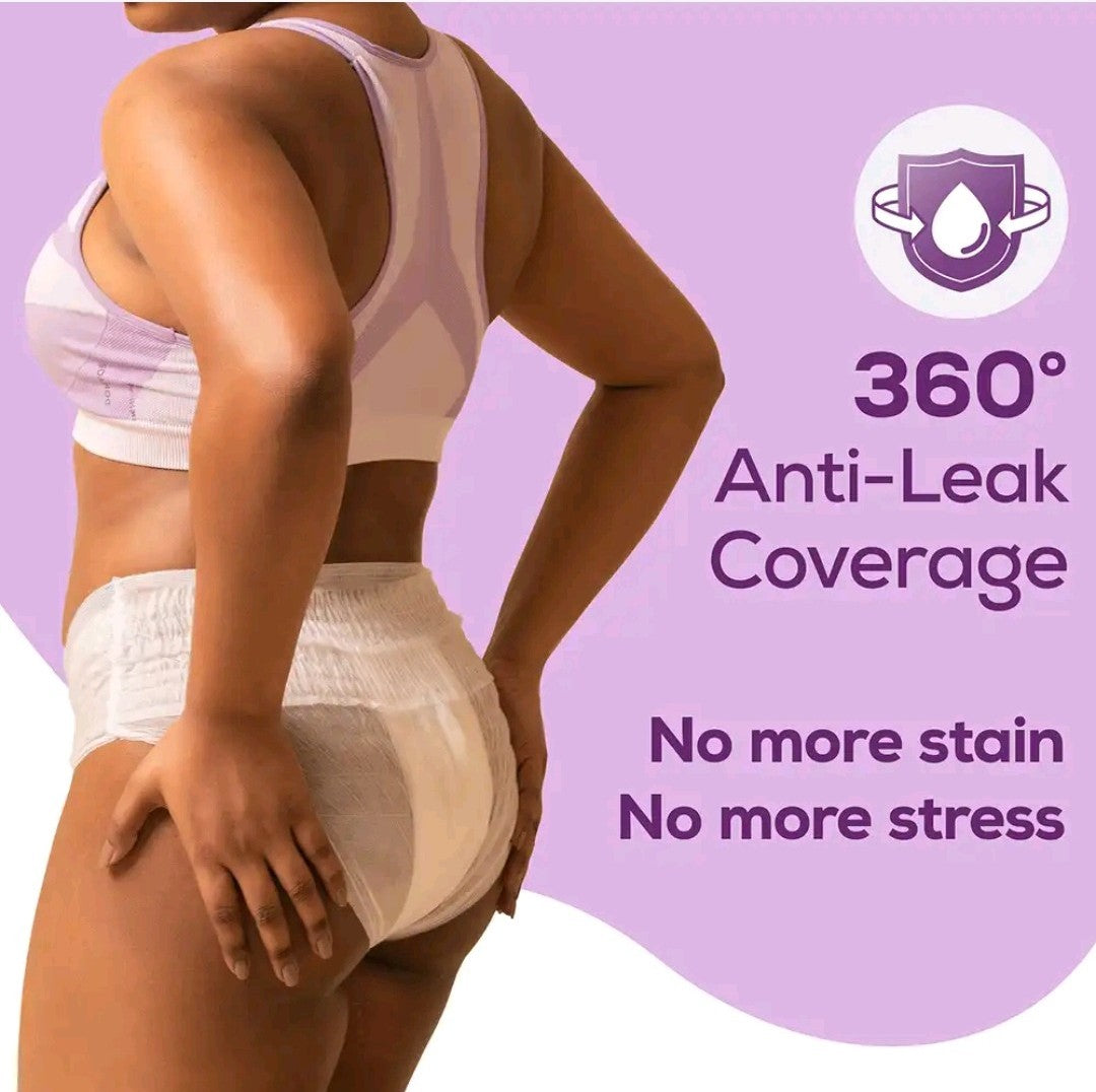 Period panty 360-degree coverage