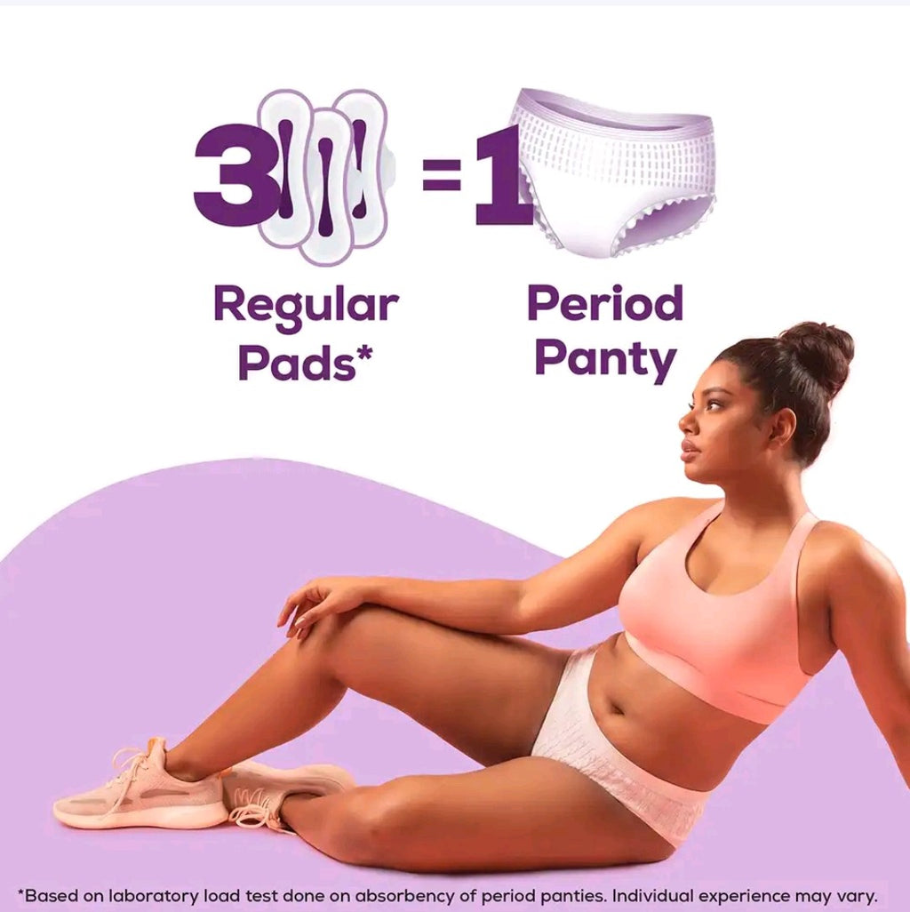 Period panty absorbency comparison
